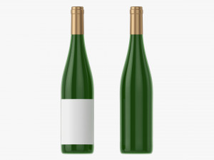 Wine Bottle Mockup 10 3D Модель