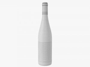 Wine Bottle Mockup 10 3D Model