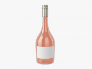 Wine Bottle Mockup 11 Screw Cap 3D Model