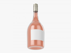 Wine Bottle Mockup 11 Screw Cap 3D Model