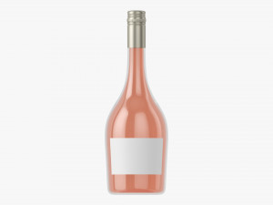 Wine Bottle Mockup 11 Screw Cap 3D Model