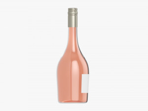 Wine Bottle Mockup 11 Screw Cap 3D Model