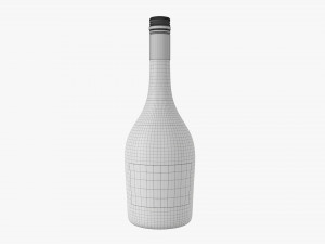 Wine Bottle Mockup 11 Screw Cap 3D Model