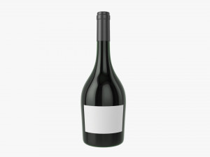 Wine Bottle Mockup 12 Modelo 3D