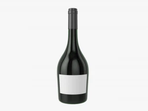 Wine Bottle Mockup 12 3D Model