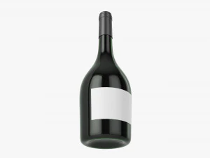 Wine Bottle Mockup 12 3D Model