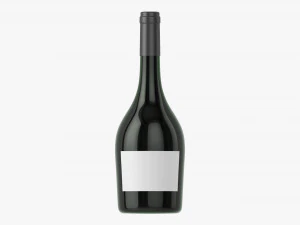 Wine Bottle Mockup 12 3D Model
