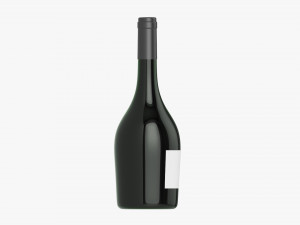 Wine Bottle Mockup 12 Modelo 3D