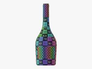 Wine Bottle Mockup 12 Modelo 3D