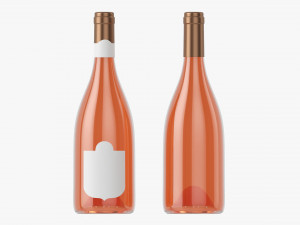 Wine Bottle Mockup 13 3D Model