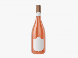 Wine Bottle Mockup 13 3D Model