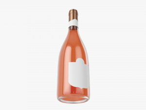 Wine Bottle Mockup 13 3D Model