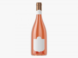 Wine Bottle Mockup 13 3D Model