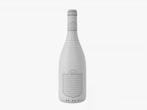 Wine Bottle Mockup 13 3D Model