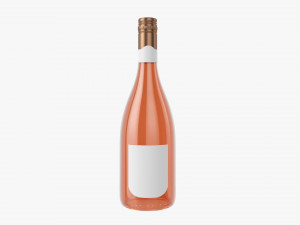 Wine Bottle Mockup 14 Screw Cap 3D 모델