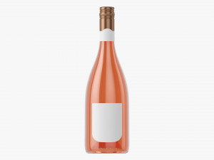 Wine Bottle Mockup 14 Screw Cap 3D 모델