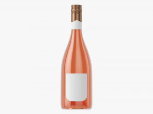 Wine Bottle Mockup 14 Screw Cap 3D Model