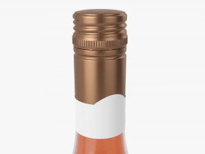 Wine Bottle Mockup 14 Screw Cap 3D Model