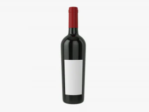 Wine Bottle Mockup 15 3D Model