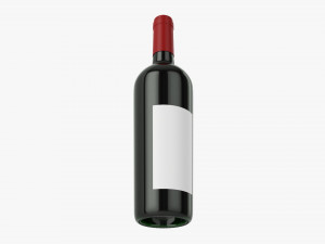 Wine Bottle Mockup 15 3D Model