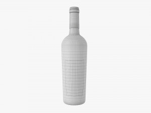 Wine Bottle Mockup 15 3D Model