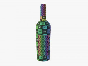 Wine Bottle Mockup 15 3D Model