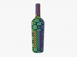 Wine Bottle Mockup 15 3D Model