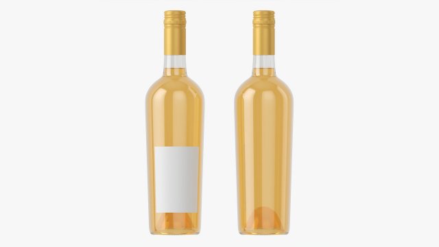 Wine Bottle Mockup 16 Screw Cap Modelo 3D .c4d .max .obj .3ds .fbx .stl .blend 