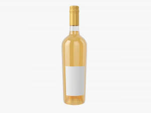 Wine Bottle Mockup 16 Screw Cap 3D Model