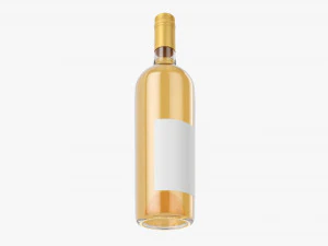 Wine Bottle Mockup 16 Screw Cap 3D Model