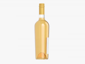 Wine Bottle Mockup 16 Screw Cap 3D Model