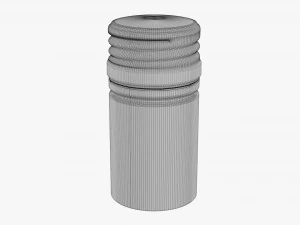 Wine Bottle Screw Cap 3D Model