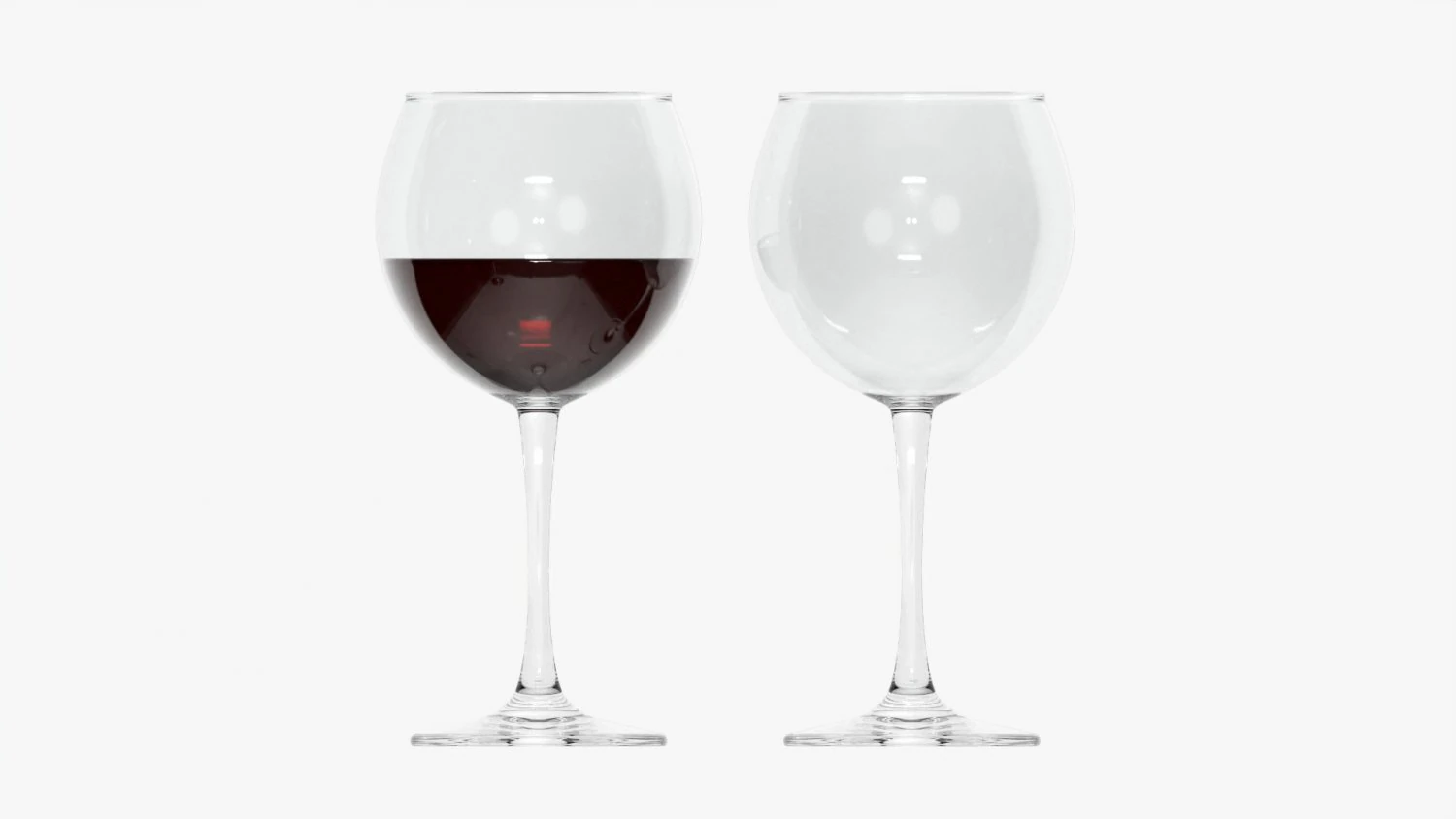 Wine Glass 03 3D Model .c4d .max .obj .3ds .fbx .stl .blend 