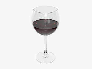 Wine Glass 03 3D Model