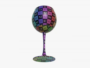 Wine Glass 03 3D Model