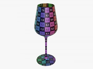 Wine Glass 04 3D Model