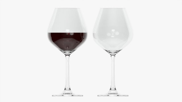 Wine Glass 05 Model 3D .c4d .max .obj .3ds .fbx .stl .blend 