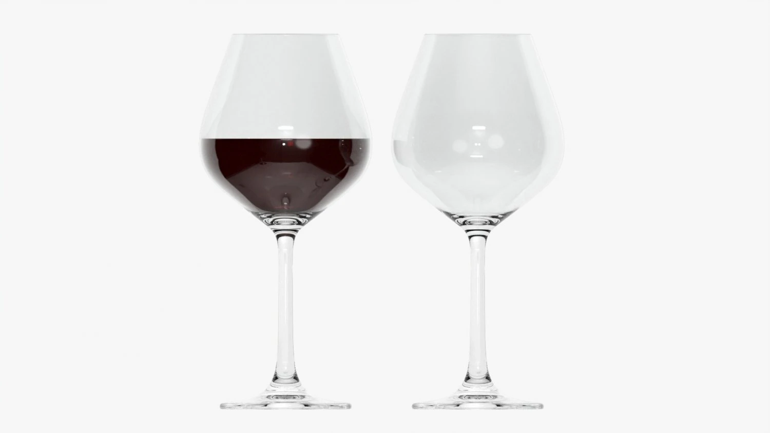 Wine Glass 05 3D Model .c4d .max .obj .3ds .fbx .stl .blend 