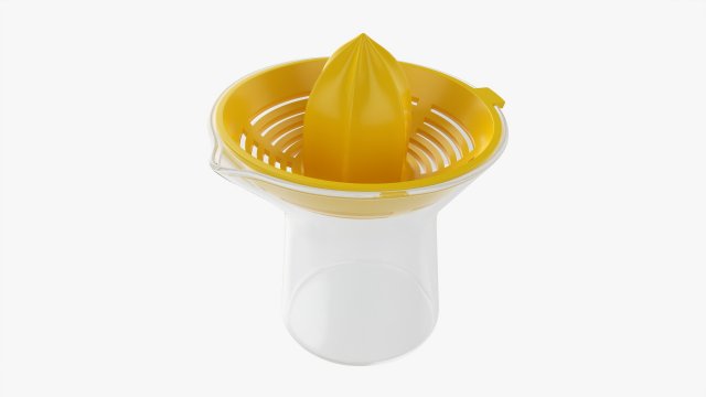 Lemon Hand Juicer With Cup 3D Model .c4d .max .obj .3ds .fbx .lwo .lw .lws