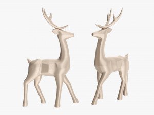 Decorative Christmas Reindeer 3D Model