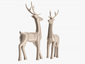 Decorative Christmas Reindeer Modèle 3D
