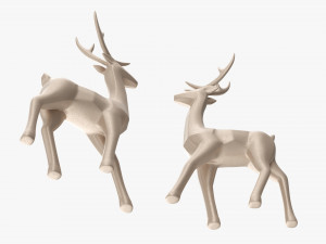 Decorative Christmas Reindeer Modèle 3D