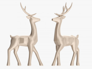 Decorative Christmas Reindeer Modèle 3D