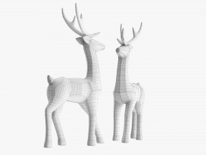 Decorative Christmas Reindeer Modèle 3D