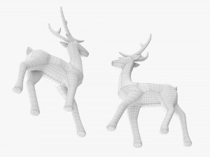 Decorative Christmas Reindeer Modèle 3D
