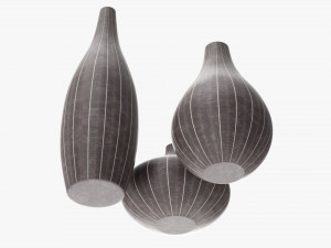 Decorative Vase Set Of Three 3D मॉडल
