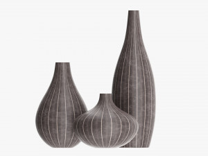 Decorative Vase Set Of Three 3D मॉडल