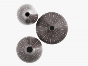 Decorative Vase Set Of Three 3D मॉडल