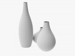 Decorative Vase Set Of Three 3D मॉडल