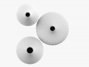 Decorative Vase Set Of Three 3D मॉडल